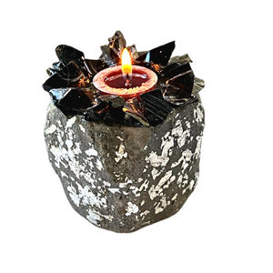 Black Obsidian - Kat & Gio Aromatherapy Crystal Gemstone Candles 