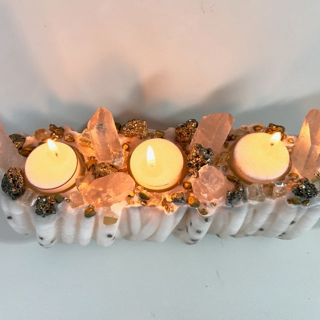 VENUSIAN GLOW 02 - Kat & Gio Aromatherapy Crystal Gemstone Candles 