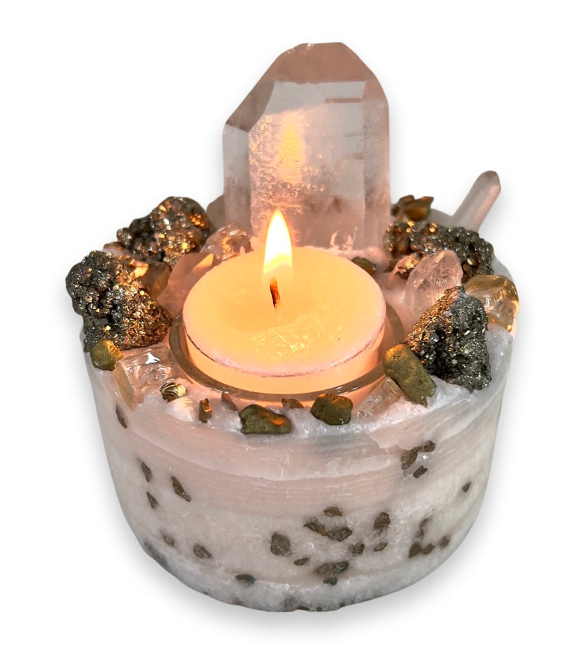 VENUSIAN GLOW 04 - Kat & Gio Aromatherapy Crystal Gemstone Candles 