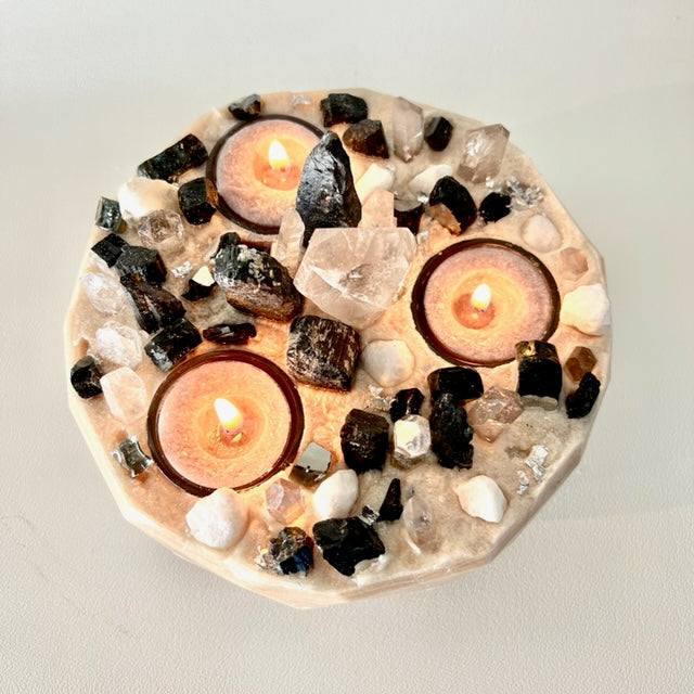 ZEN TRIBE 04 - Kat & Gio Aromatherapy Crystal Gemstone Candles 