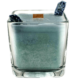 Luxury Scented Aromatherapy Candle fragranced with pure essential oils, natural palm wax with Sodalite Healing crystals. Ideal for Chakra healing, mindfulness, spirituality, positive energy, for a balanced grounded life. Hand poured in small batches in Winnipeg Canada
